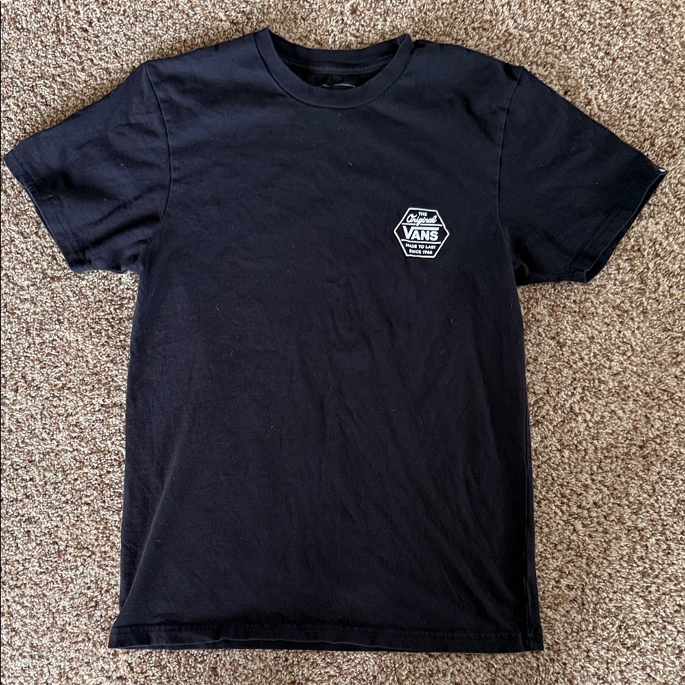 Vans Men's Black Graphic Tee size Small